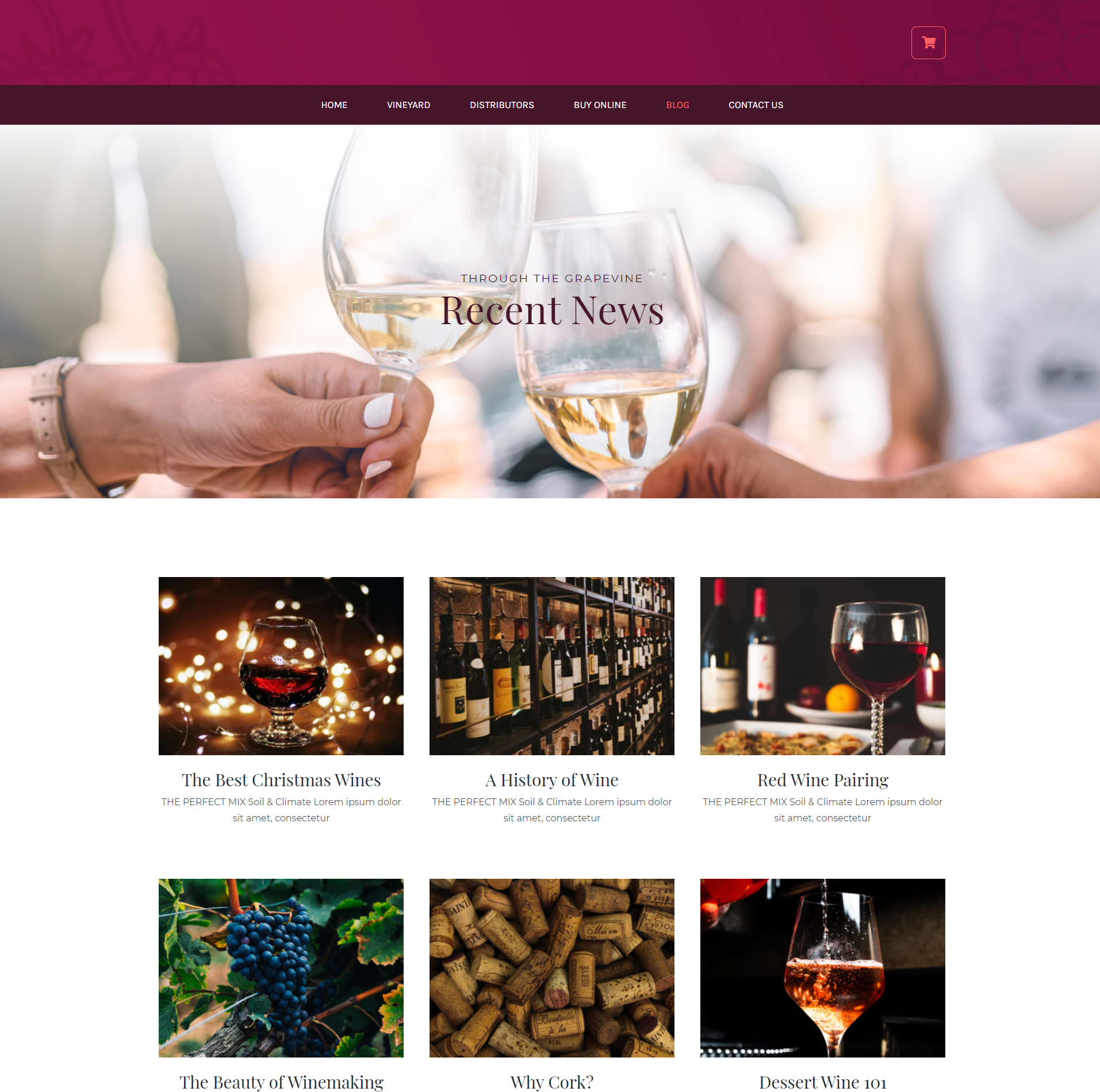 Winery Website 